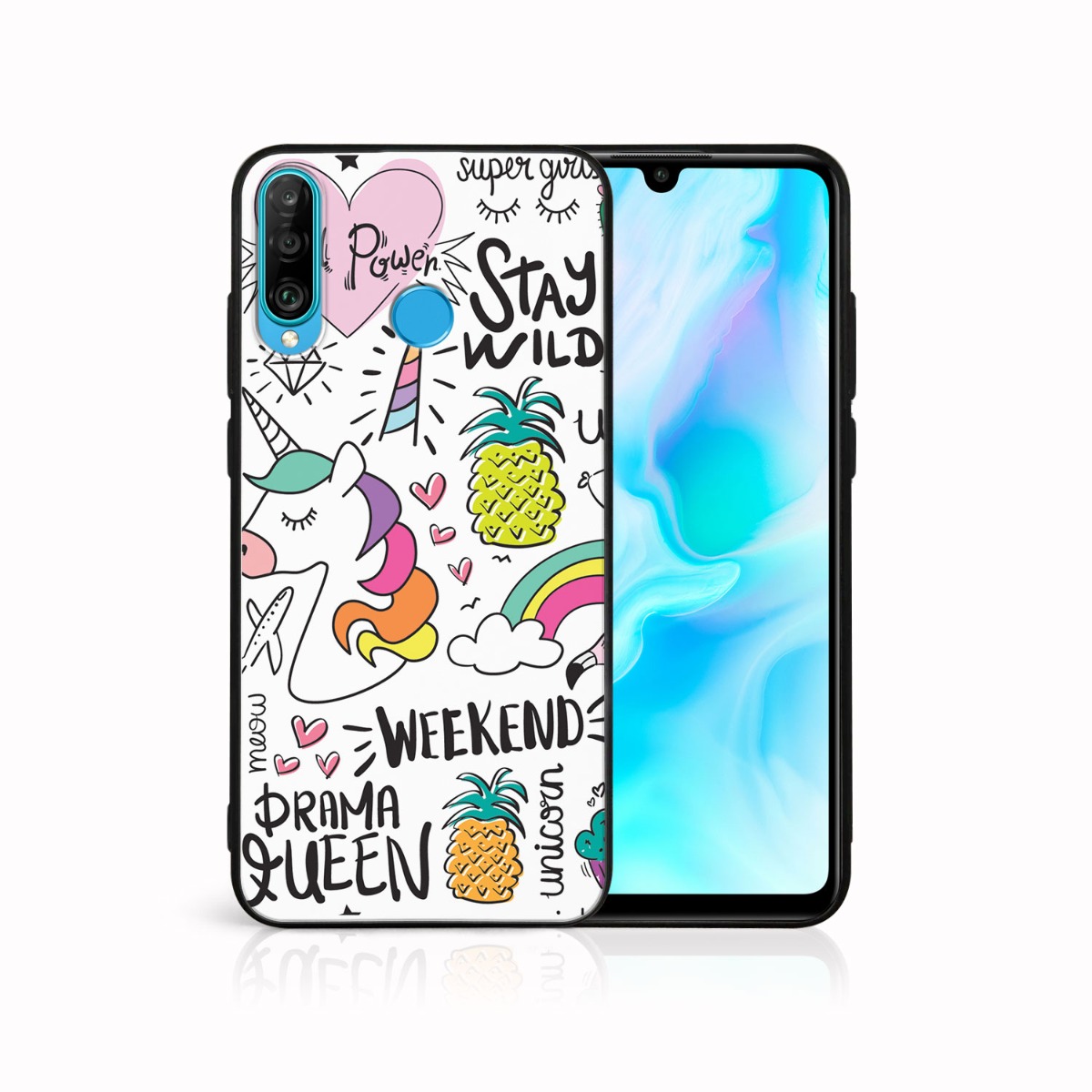 PROTEMIO MY ART védőtok Huawei P30 Lite UNICORN (063) akciós termékkép 1