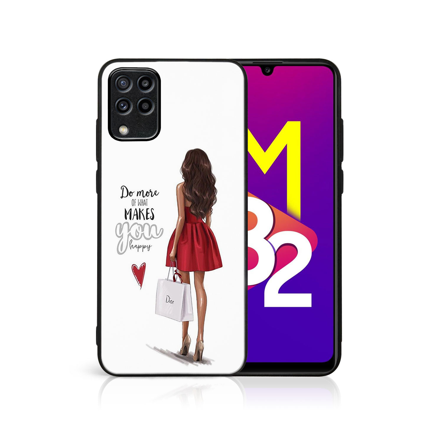 PROTEMIO MY ART Védőhuzat Samsung Galaxy M33 5G RED DRESS (137) telefonhoz akciós termékkép 1