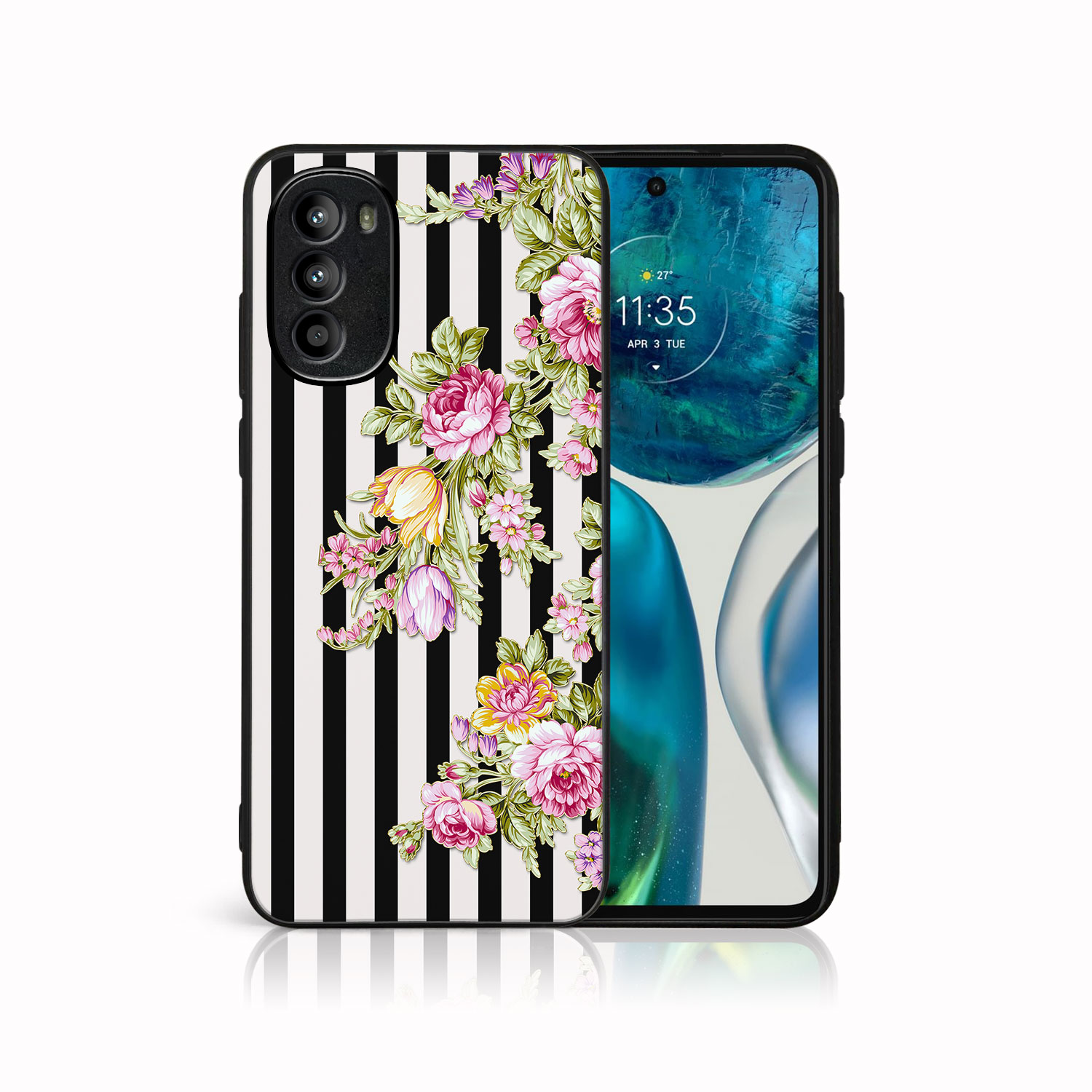 PROTEMIO MY ART Védőtok Motorola Moto G52 STRIPS (176) akciós termékkép 1