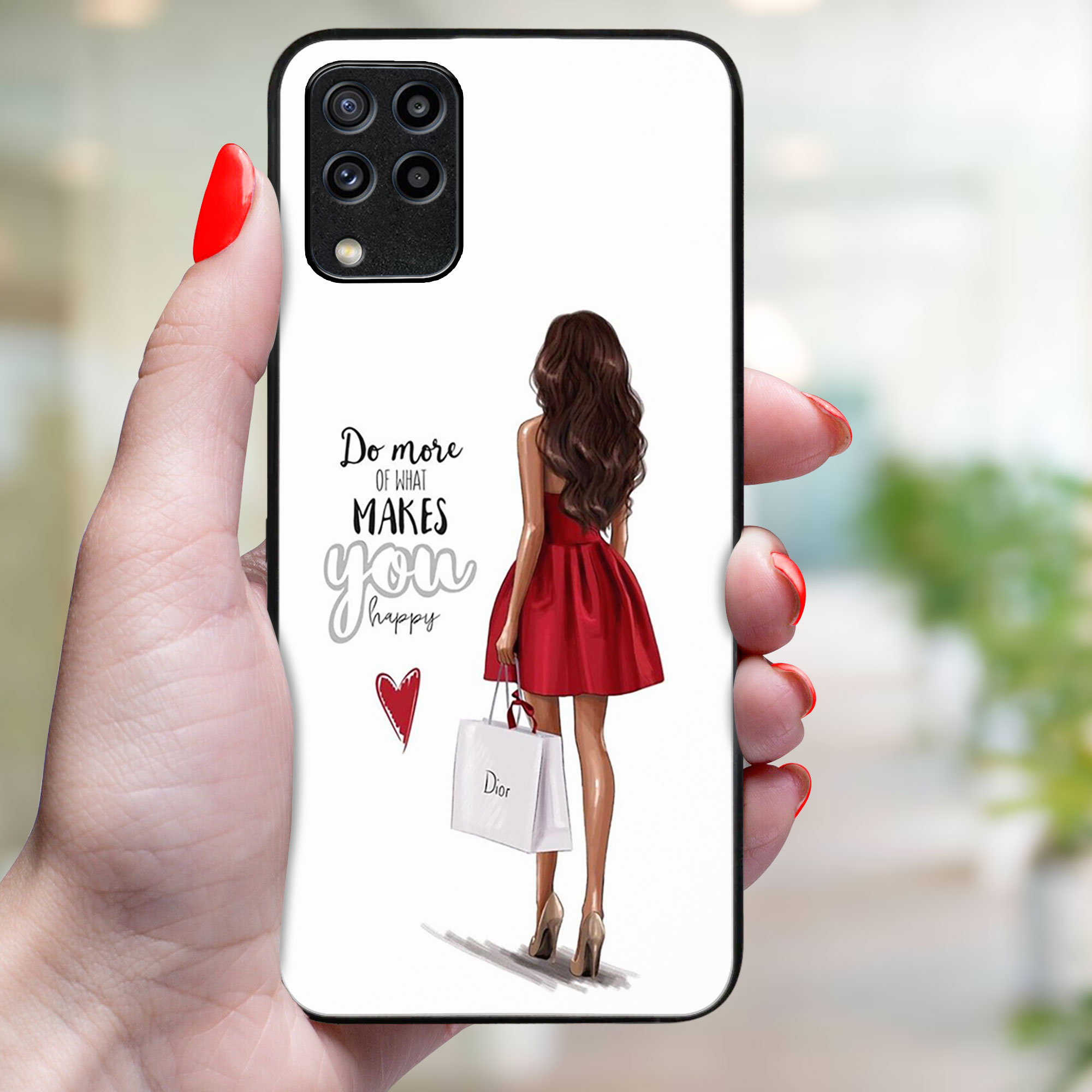PROTEMIO MY ART Védőhuzat Samsung Galaxy M33 5G RED DRESS (137) telefonhoz termék 2. képe