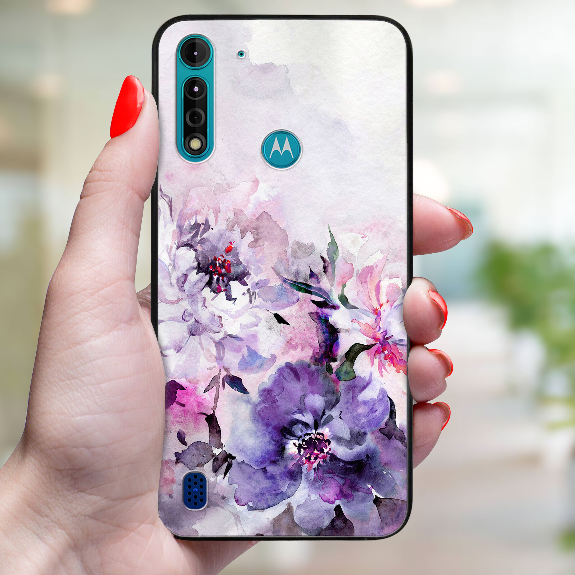 MY ART Védőburkolat a Motorola Moto G8 Power Lite PEONIES (156) termék 2. képe