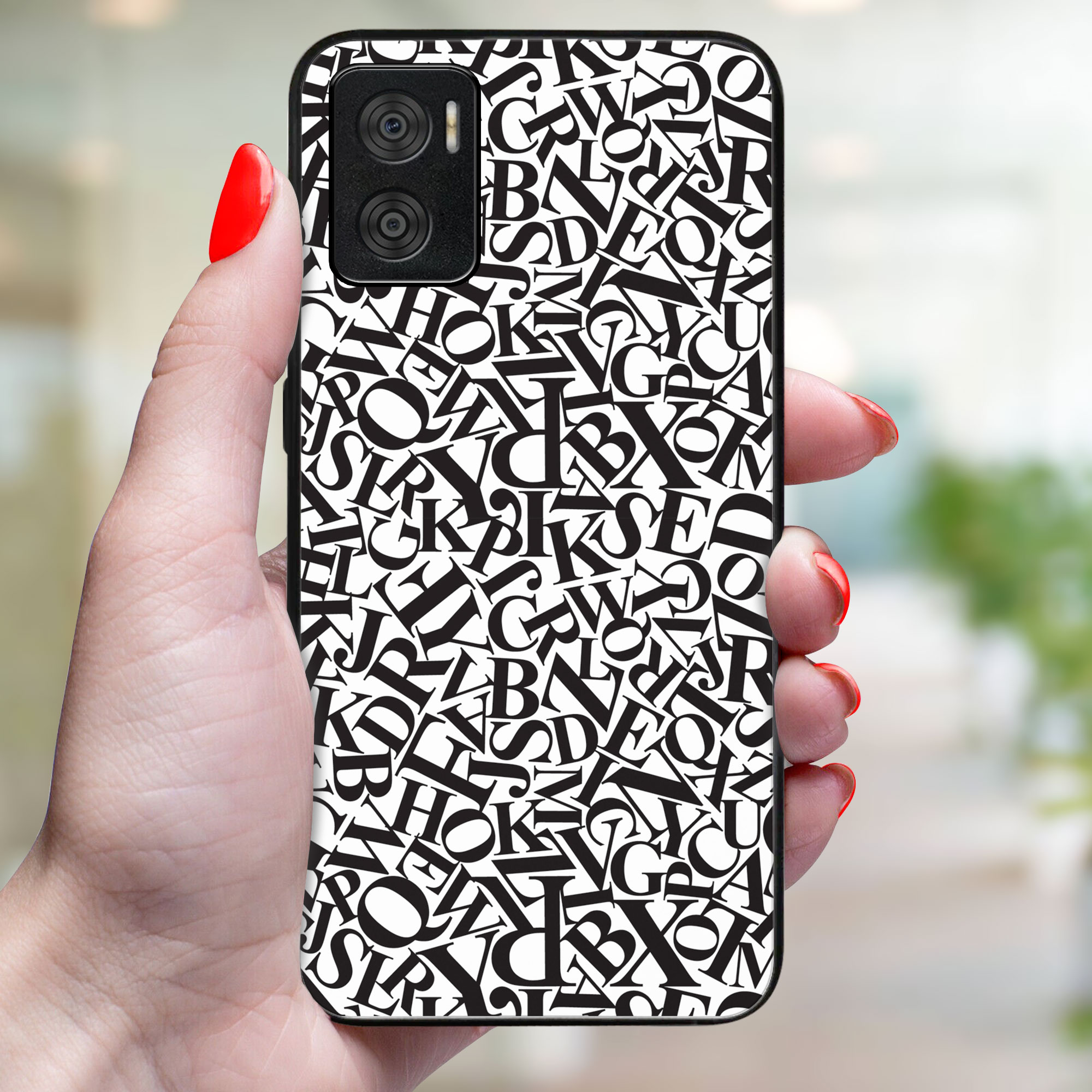 PROTEMIO MY ART Védőtok Motorola Moto E22 / E22i ABCD (166) termék 2. képe