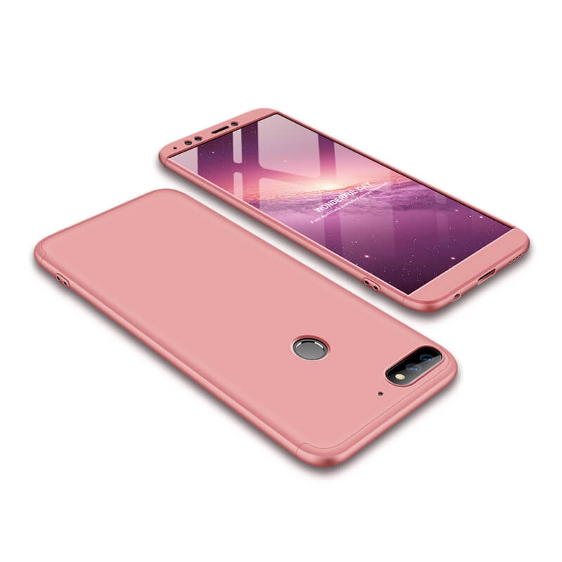 360° védőtok Huawei Y7 Prime 2018 rózsaszínhez akciós termékkép 1