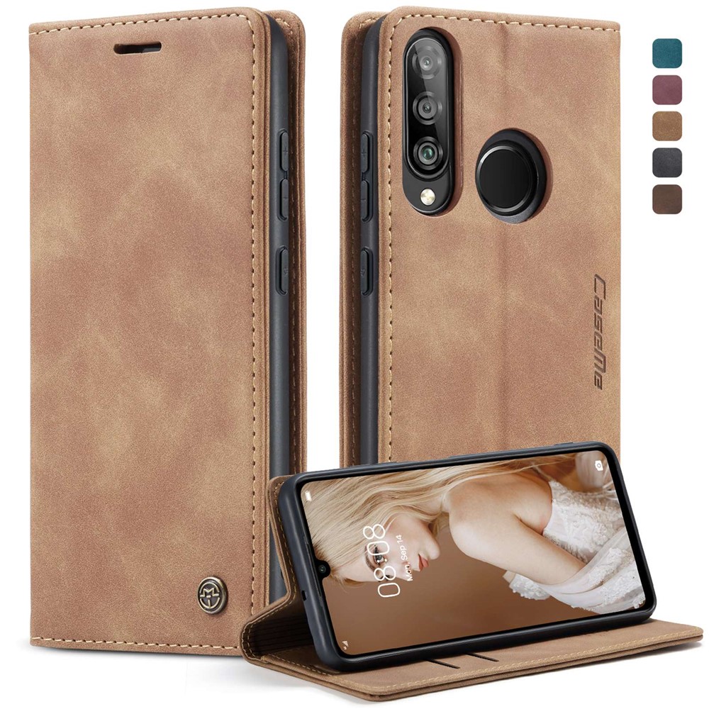 CASEME Flip tok Huawei P30 Lite készülékhez, világosbarna akciós termékkép 1