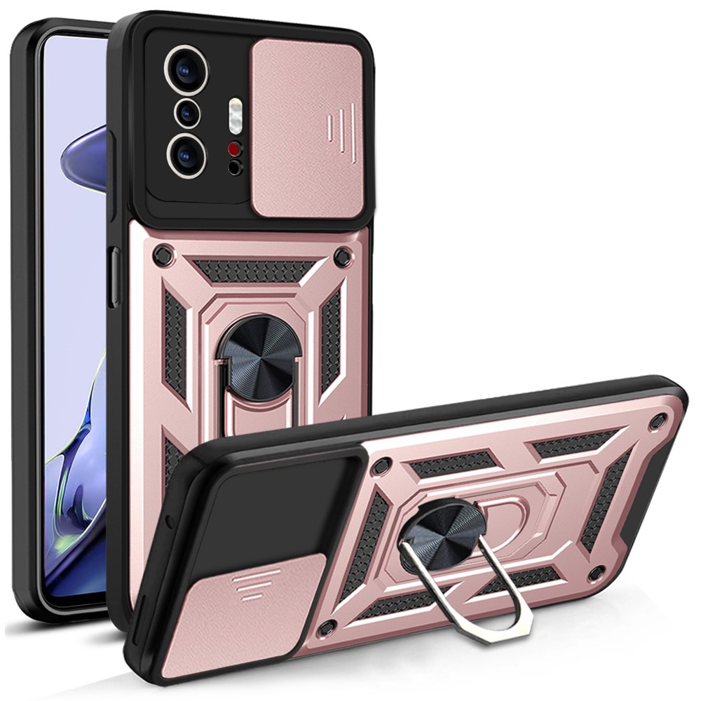 RING CAMERA Borító tartóval Xiaomi 11T / 11T Pro rózsaszínhez akciós termékkép 1