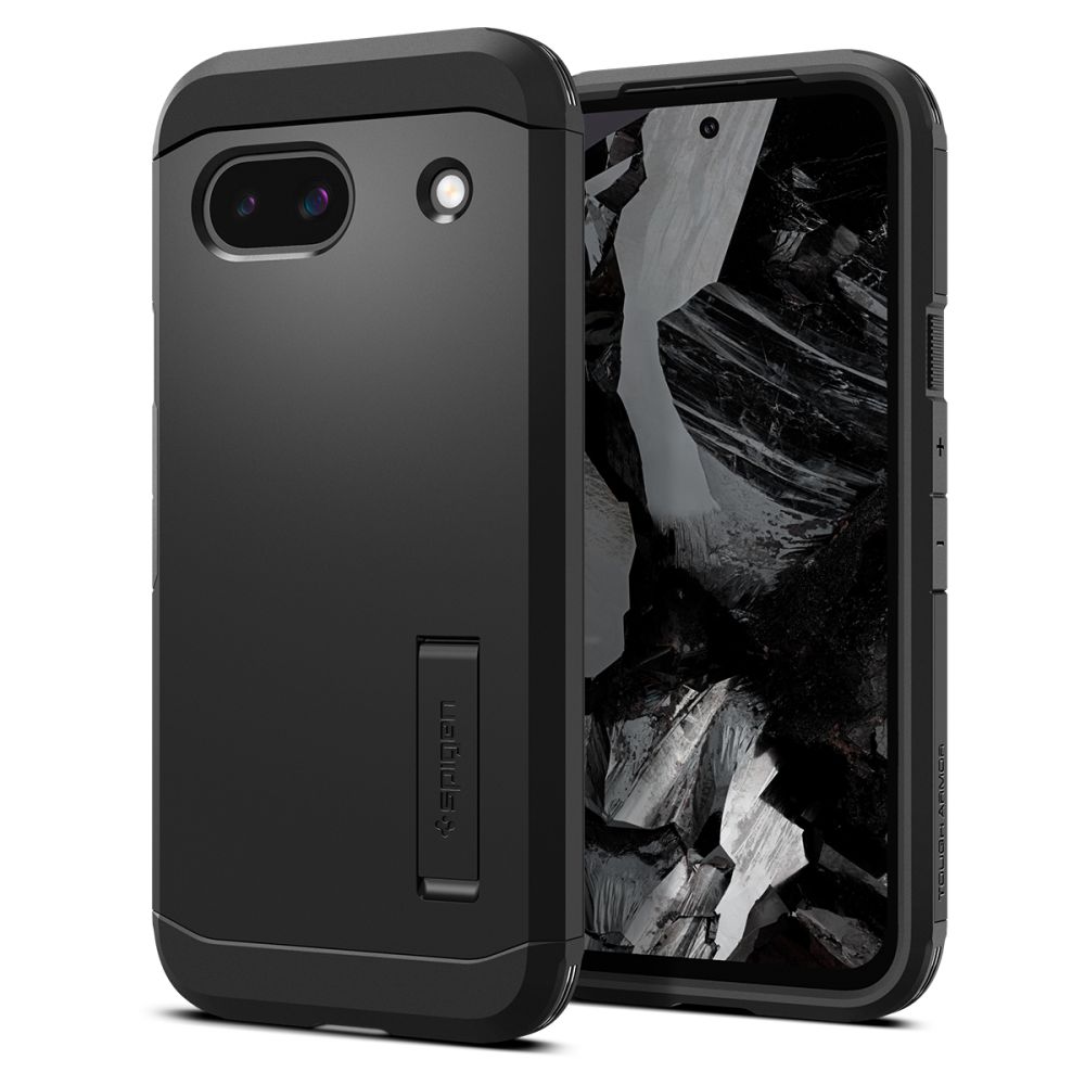 SPIGEN TOUGH ARMOR Fekete védőburkolat Google Pixel 8a telefonhoz akciós termékkép 1