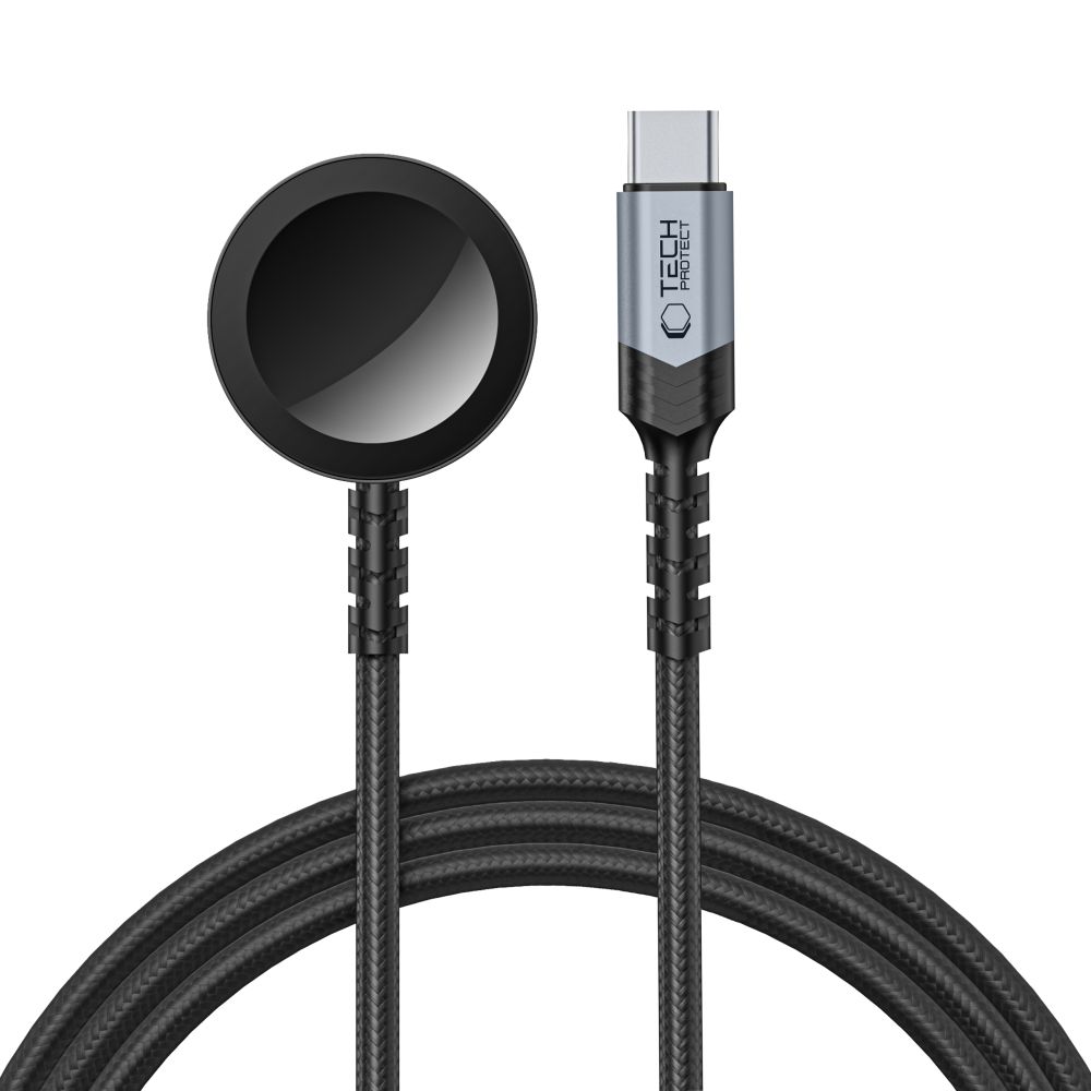 TECH-PROTECT MC01 Töltő a Apple Watch-hoz USB-C típusú fekete akciós termékkép 1
