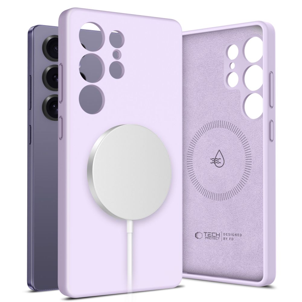 TECH-PROTECT LIQUID SILICONE MAGSAFE borító Samsung Galaxy S25 Ultra 5G MAUVE akciós termékkép 1