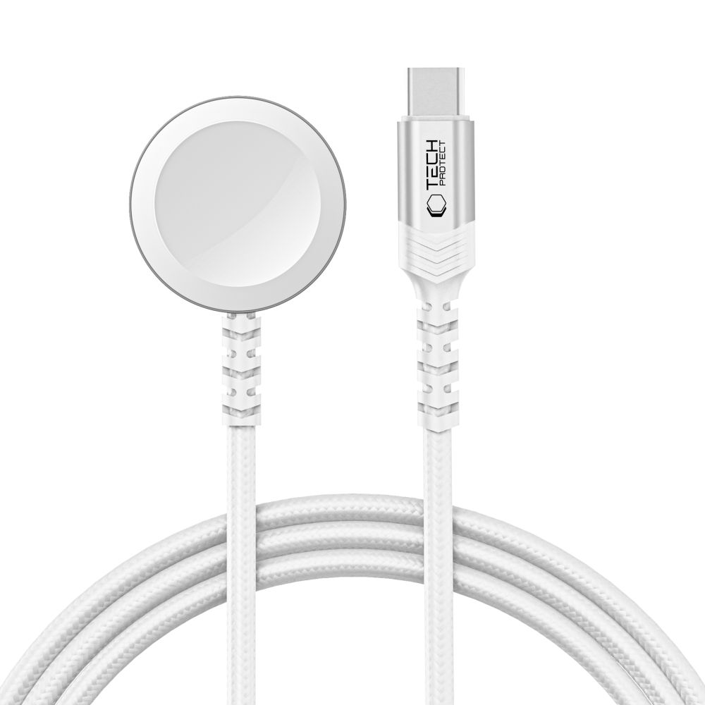TECH-PROTECT MC01 Töltő a Apple Watch-hoz USB-C típusú fehér akciós termékkép 1