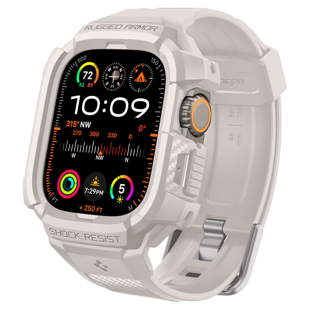 SPIGEN RUGGED ARMOR PRO Apple Watch Ultra 1/2 49mm DUNE BEIGE termék 2. képe