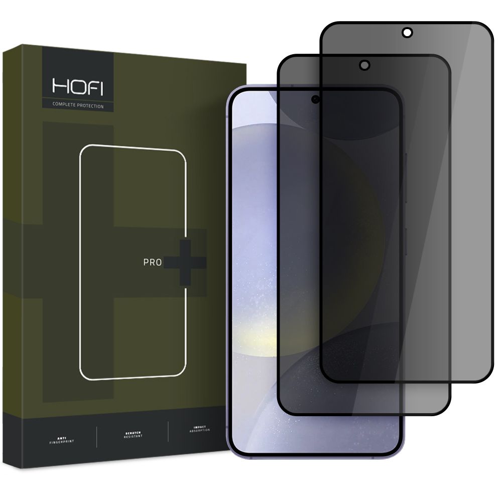 HOFI ANTI SPY GLASS PRO+ 2x üveg ANTISPY szűrővel Samsung Galaxy S25+ 5G-hoz akciós termékkép 1