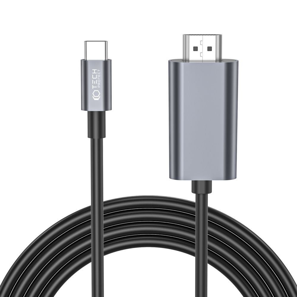 TECH-PROTECT ULTRABOOST kábel USBC típusú - HDMI 4K 60Hz 2 méter akciós termékkép 1