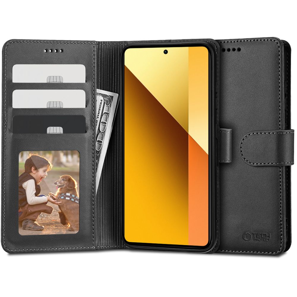 TECH-PROTECT WALLET tok Xiaomi Redmi Note 13 5G fekete akciós termékkép 1