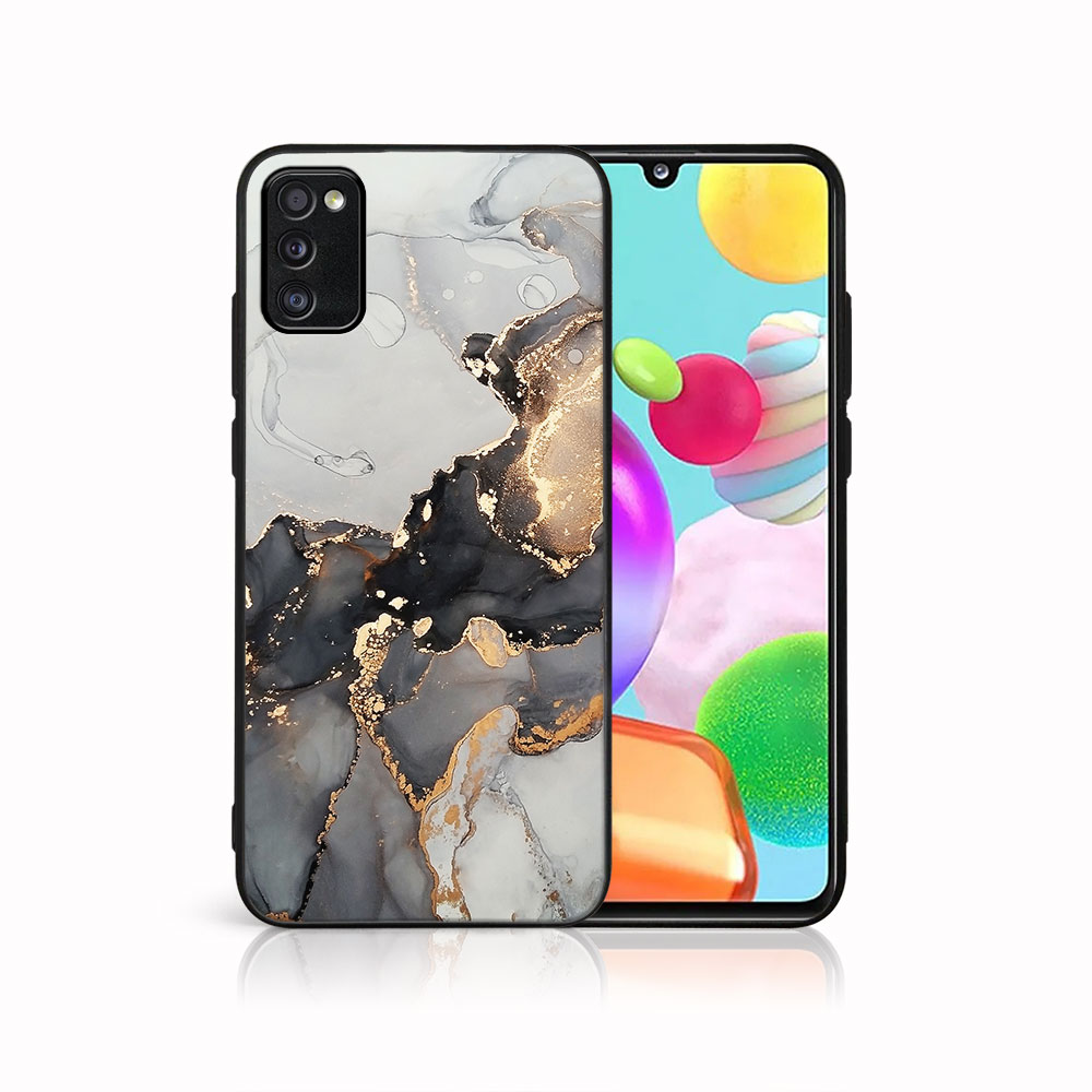 MY ART Védőtok Samsung Galaxy A41 GREY MARBLE (140) készülékhez akciós termékkép 1