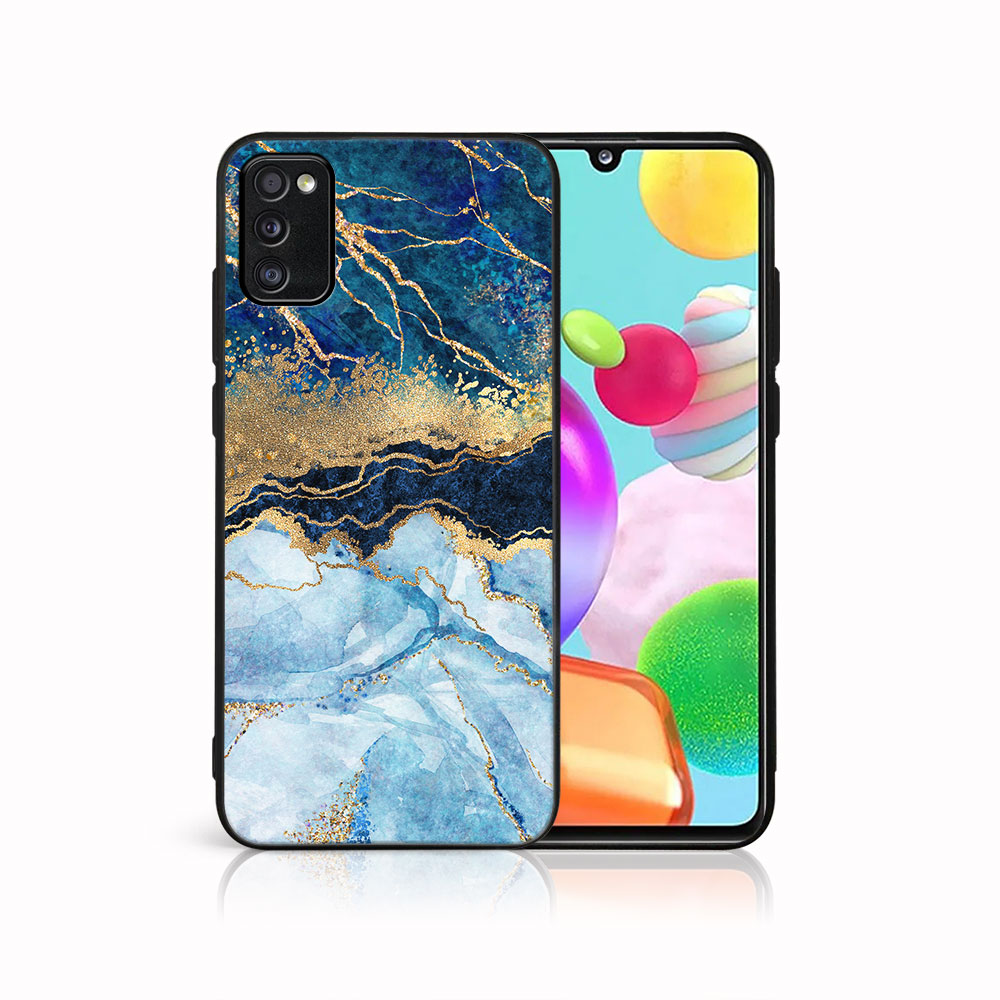 MY ART Védőtok Samsung Galaxy A41 BLUE MARBLE (141) készülékhez akciós termékkép 1