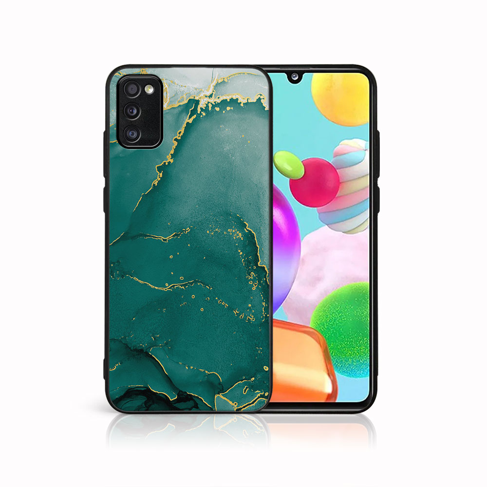 MY ART Védőtok Samsung Galaxy A41 GREEN MARBLE (145) készülékhez akciós termékkép 1