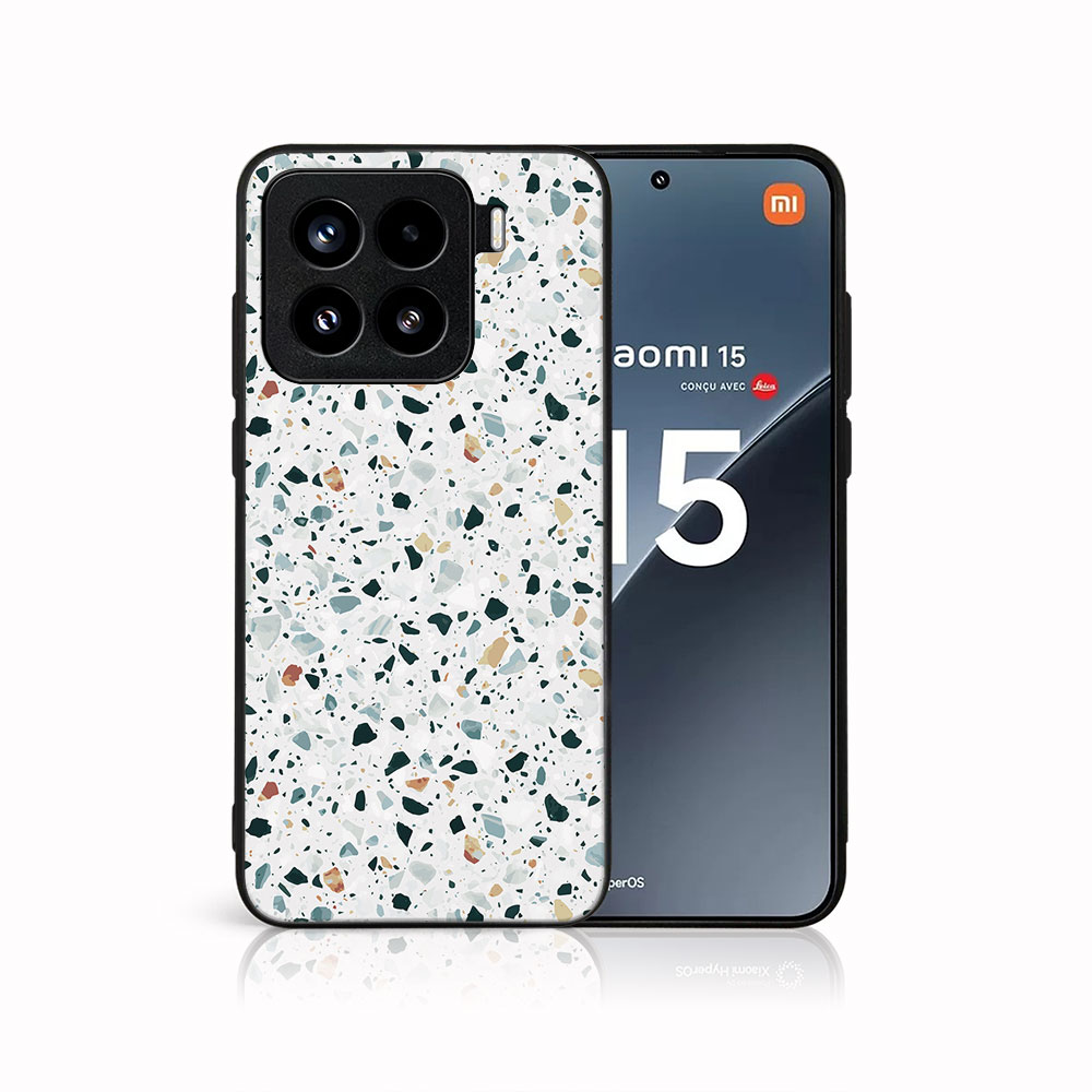MY ART Védőtok Xiaomi 15 GREY TERRAZZO (163) készülékhez akciós termékkép 1