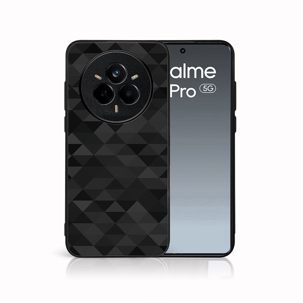 MY ART Védőtok Realme 14 Pro 5G BLACK TRIANGLES (232) telefonhoz akciós termékkép 1