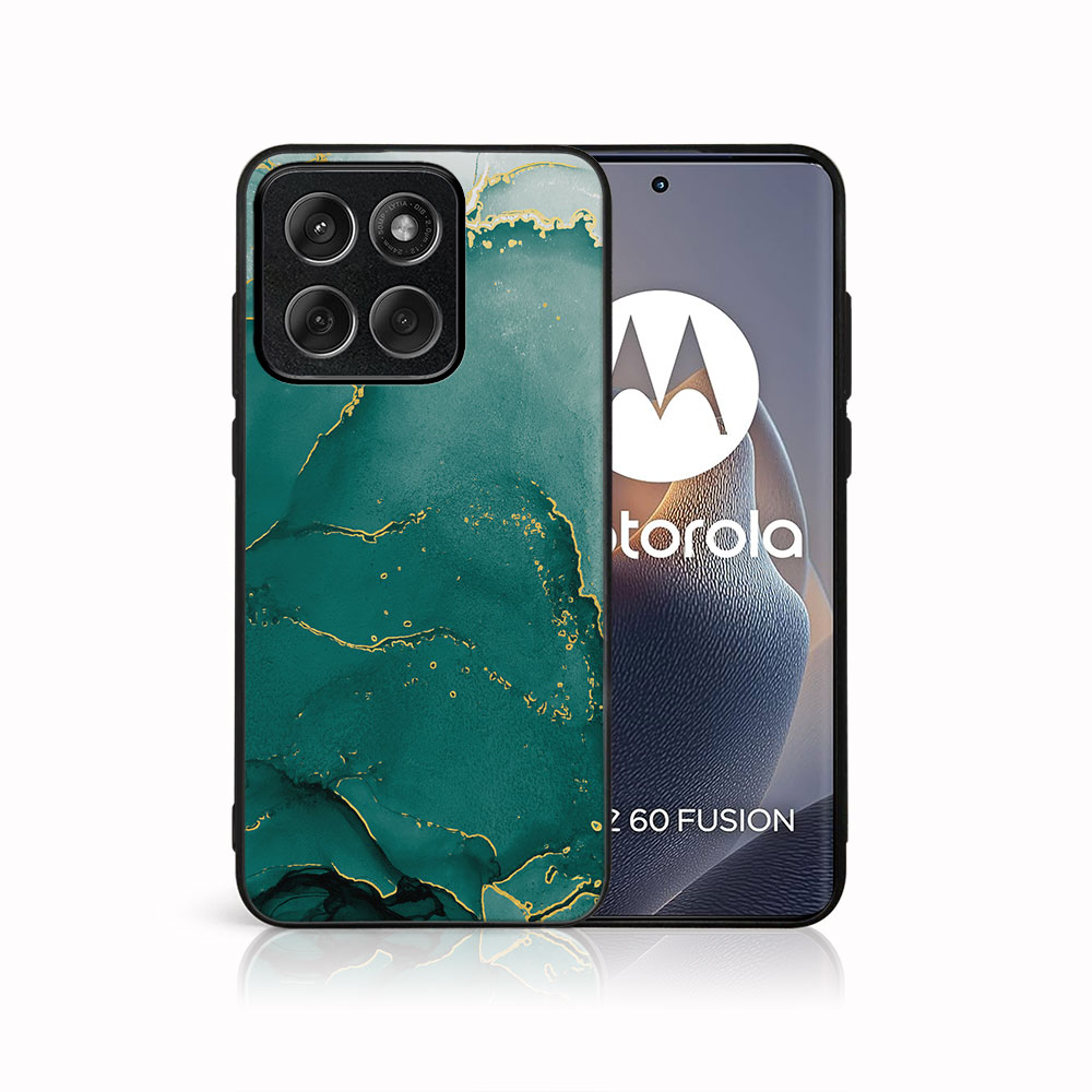 MY ART Védőtok Motorola Edge 60 Fusion GREEN MARBLE (145) készülékhez akciós termékkép 1