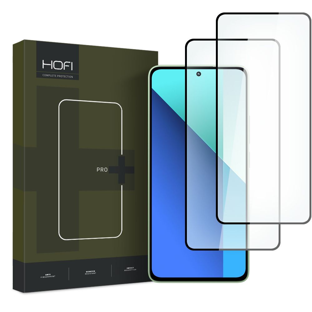 HOFI PRO+ 2x 3D Védőüveg Xiaomi-hoz Redmi Note 13 akciós termékkép 1