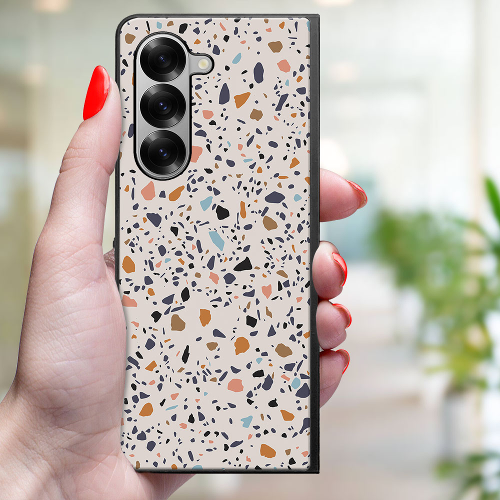 MY ART Védőtok Samsung Galaxy Z Fold6 5G BEIGE TERRAZZO (162) készülékhez termék 2. képe