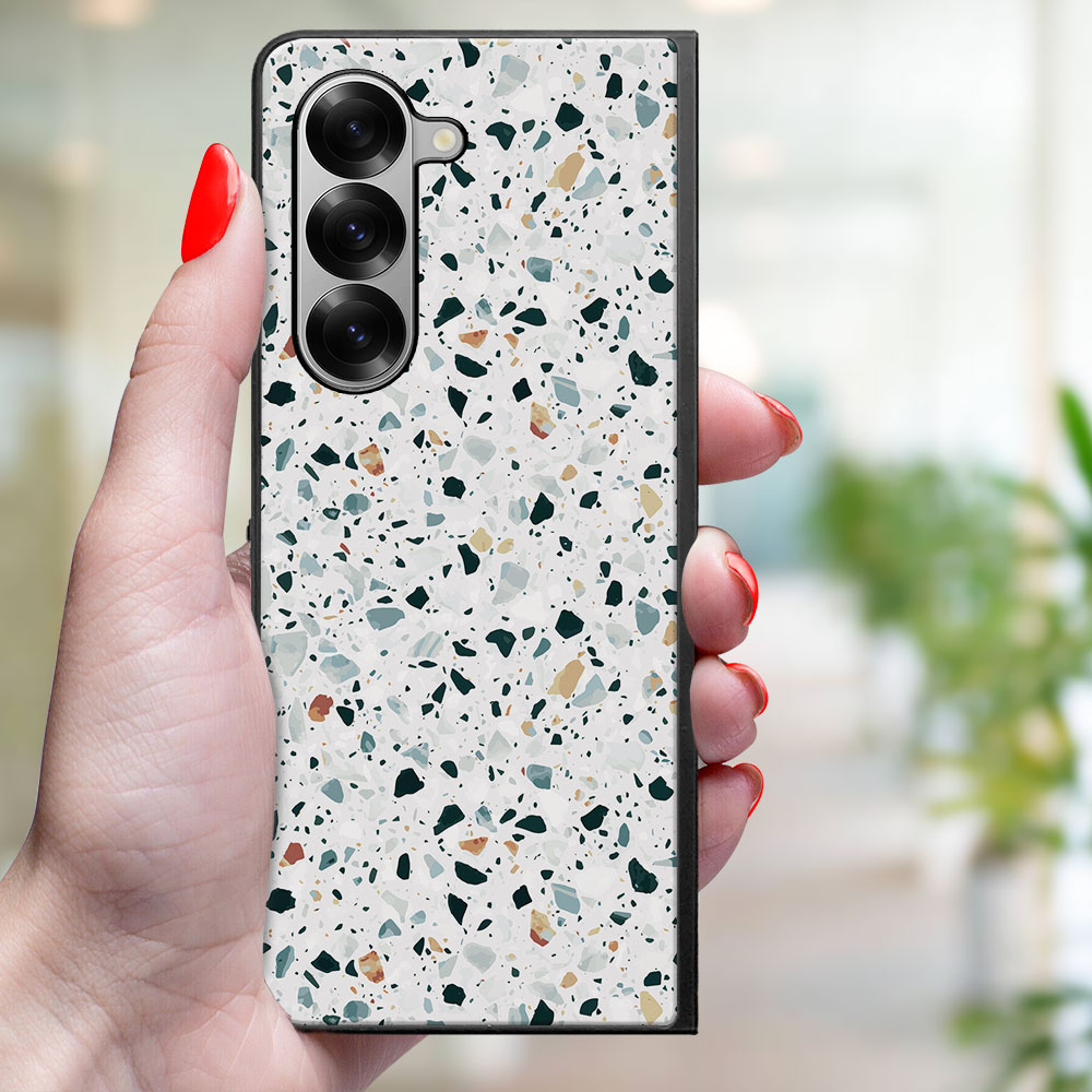 MY ART Védőtok Samsung Galaxy Z Fold6 5G GREY TERRAZZO (163) készülékhez termék 2. képe