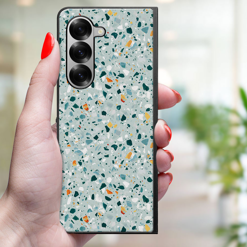 MY ART Védőtok Samsung Galaxy Z Fold6 5G BLUE TERRAZZO (164) készülékhez termék 2. képe
