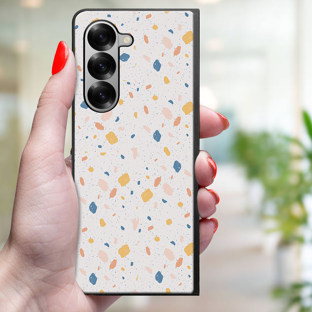 MY ART Védőtok Samsung Galaxy Z Fold6 5G ORANGE TERRAZZO (165) készülékhez termék 2. képe