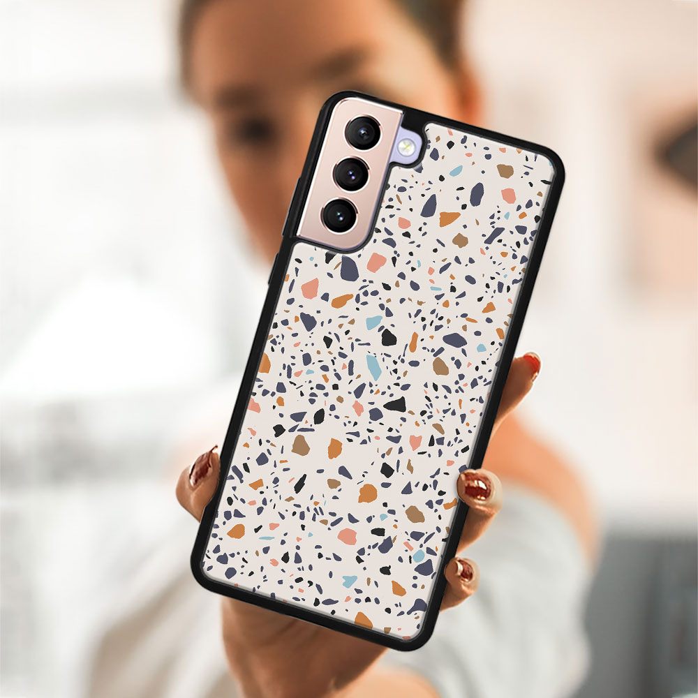 MY ART Védőtok Samsung Galaxy S22 5G BEIGE TERRAZZO (162) készülékhez termék 2. képe