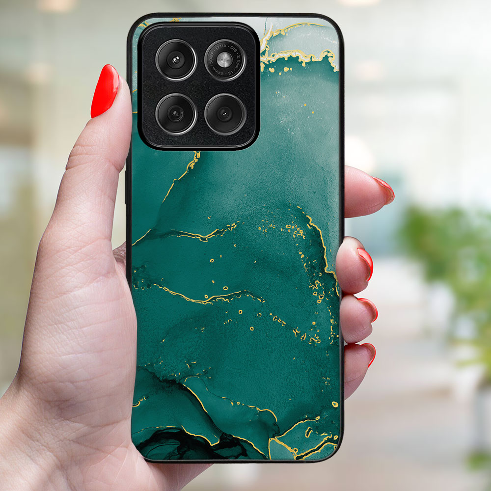 MY ART Védőtok Motorola Edge 60 Fusion GREEN MARBLE (145) készülékhez termék 2. képe