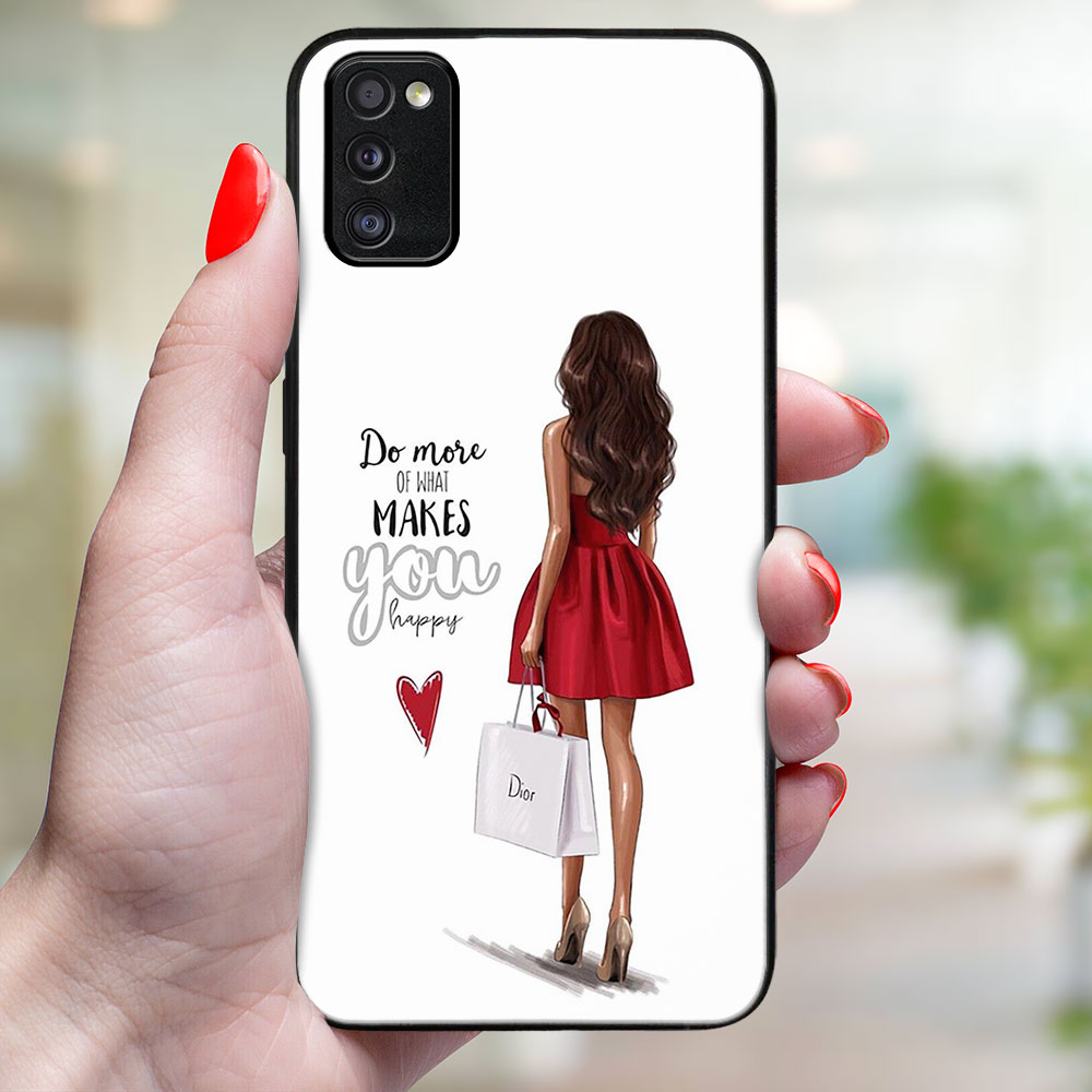 MY ART Védőtok Samsung Galaxy A41 RED DRESS (137) készülékhez termék 2. képe