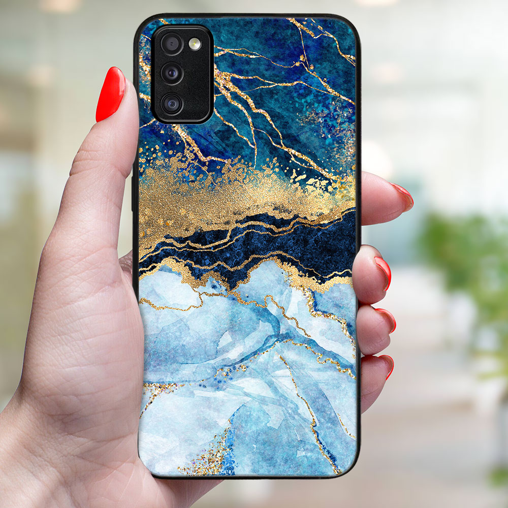 MY ART Védőtok Samsung Galaxy A41 BLUE MARBLE (141) készülékhez termék 2. képe