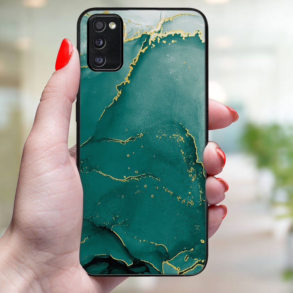 MY ART Védőtok Samsung Galaxy A41 GREEN MARBLE (145) készülékhez termék 2. képe