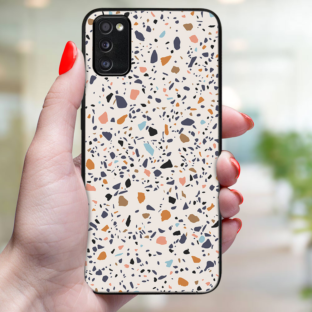 MY ART Védőtok Samsung Galaxy A41 BEIGE TERRAZZO (162) készülékhez termék 2. képe
