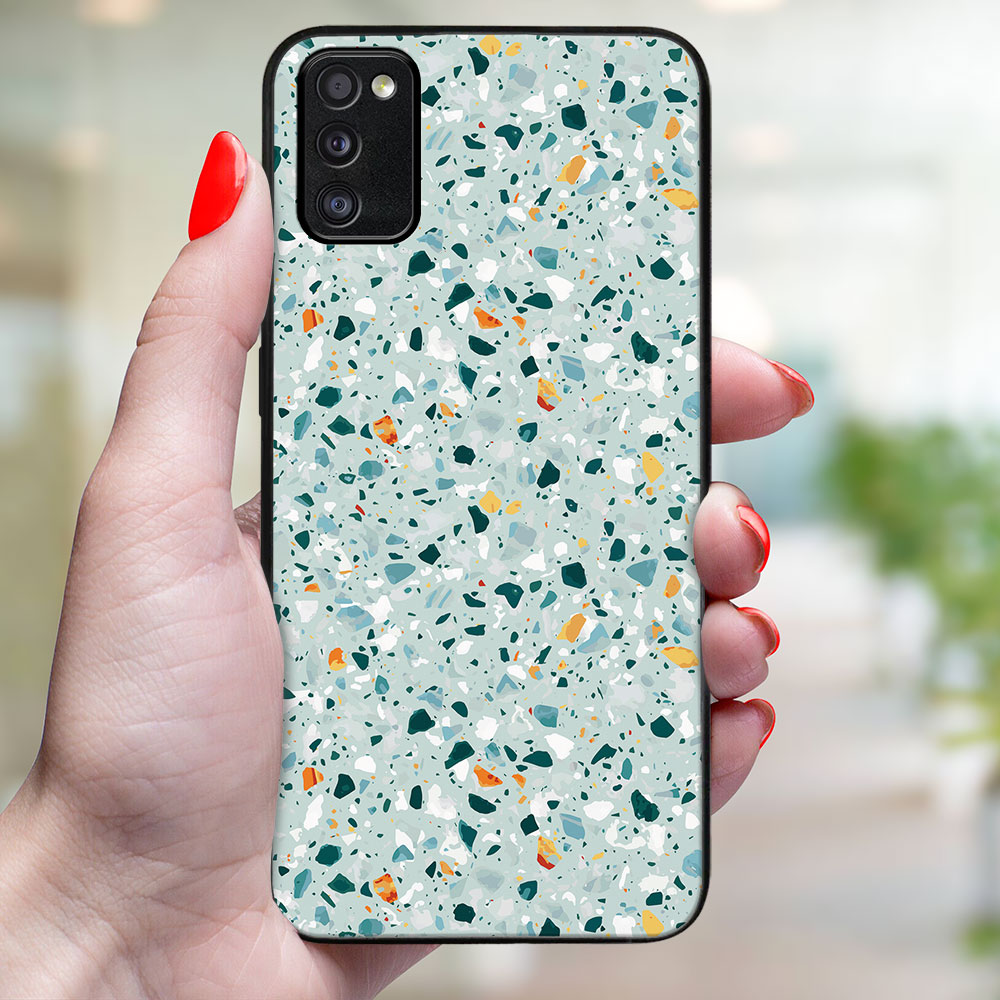 MY ART Védőtok Samsung Galaxy A41 BLUE TERRAZZO (164) készülékhez termék 2. képe
