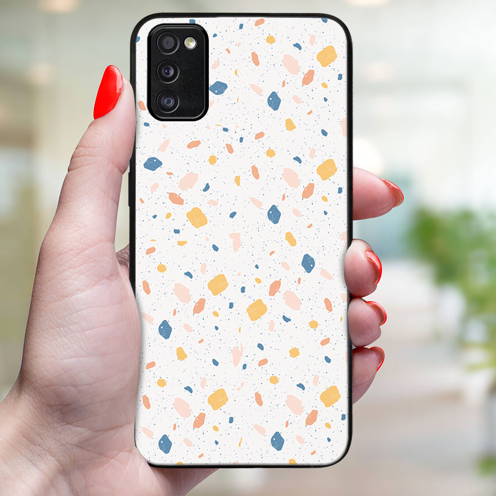 MY ART Védőtok Samsung Galaxy A41 ORANGE TERRAZZO (165) készülékhez termék 2. képe