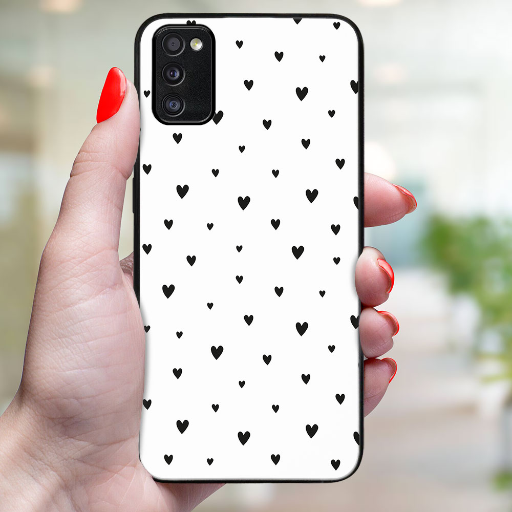 MY ART Védőtok Samsung Galaxy A41 BLACK HEARTS (167) készülékhez termék 2. képe