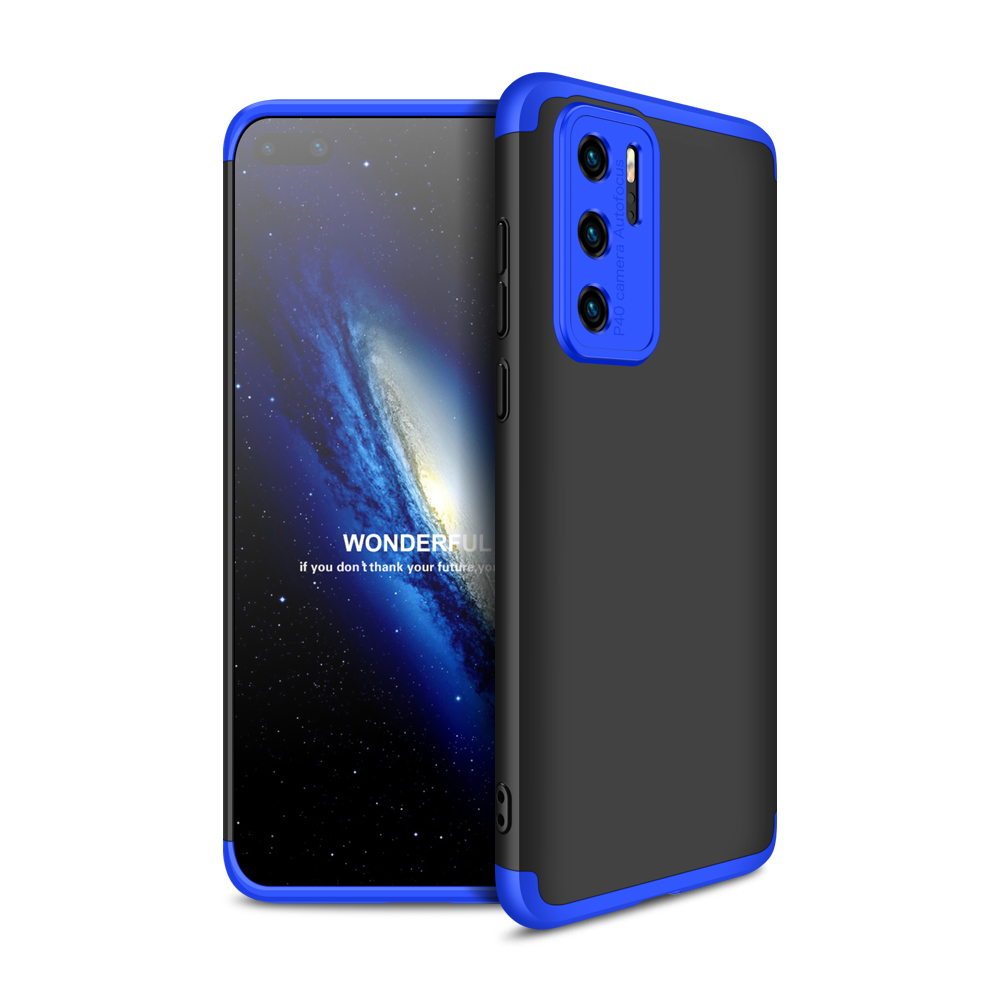 360° védőburkolat Huawei P40 fekete-kék akciós termékkép 1