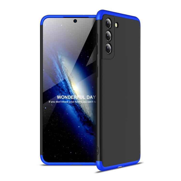 360° védőburkolat Samsung Galaxy S21 Plus 5G fekete - kék akciós termékkép 1