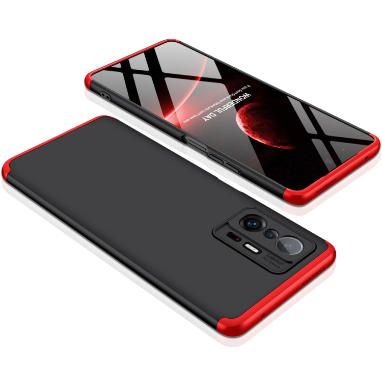 360° védőburkolat Xiaomi 11T / 11T Pro fekete-piros termék 2. képe