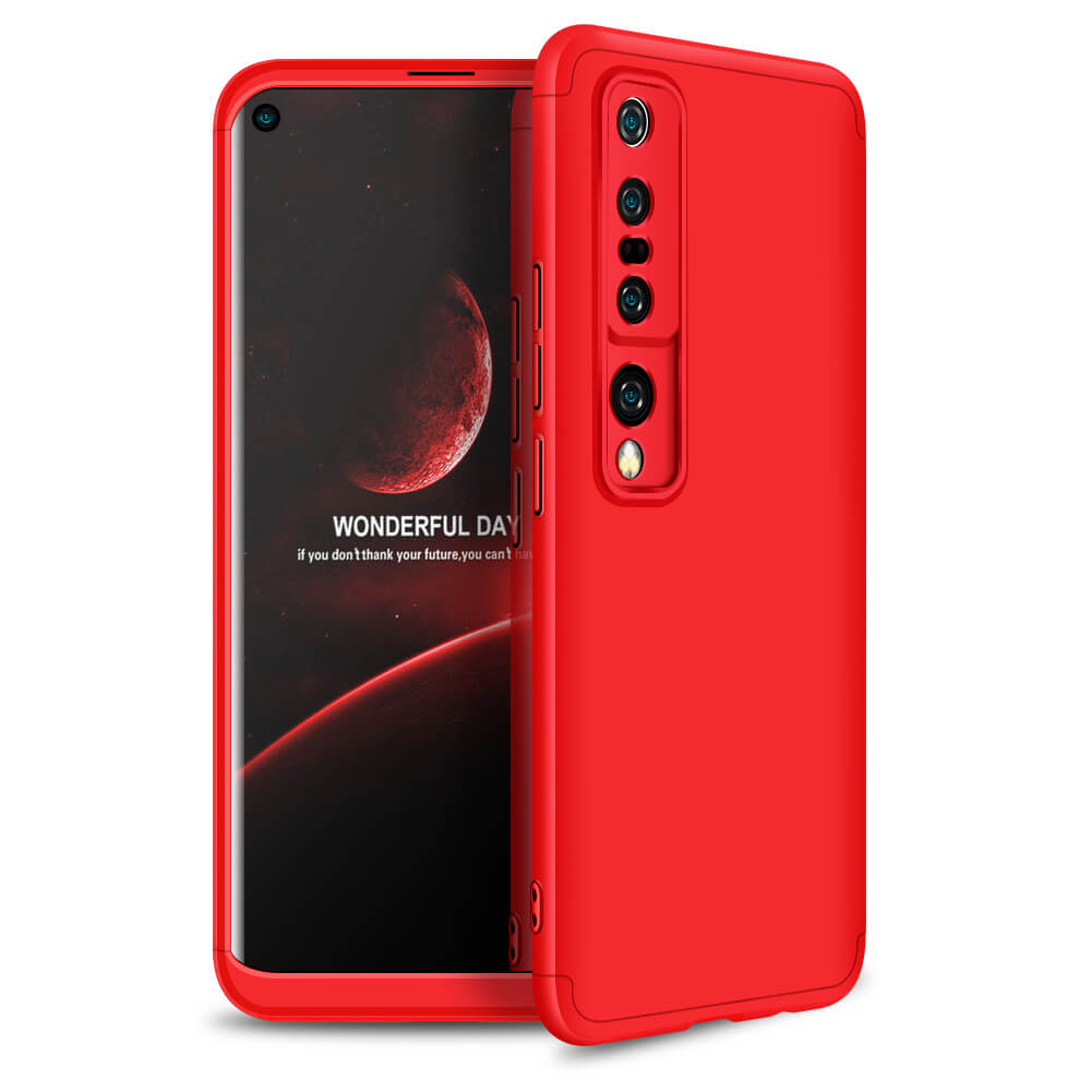 360° védőburkolat Xiaomi Mi 10 piros akciós termékkép 1