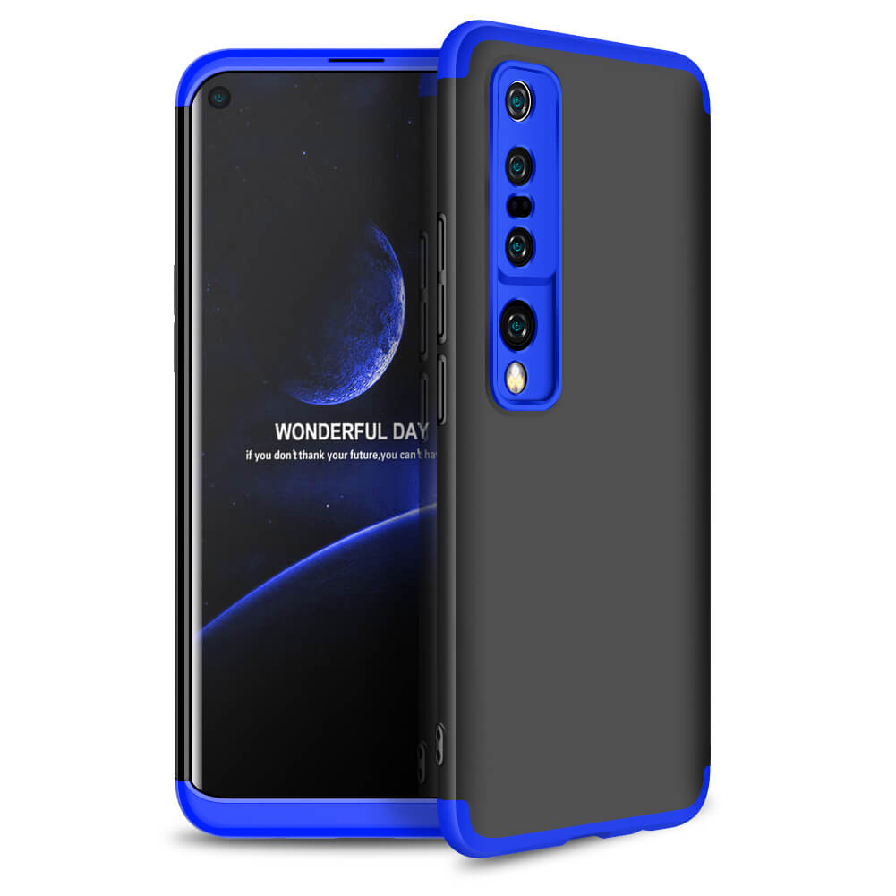 360° védőburkolat Xiaomi Mi 10 Pro fekete-kék akciós termékkép 1
