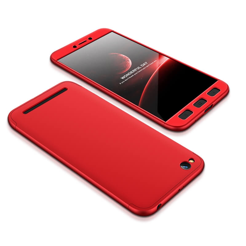 360° védőtok Xiaomi Redmi 5A piros akciós termékkép 1