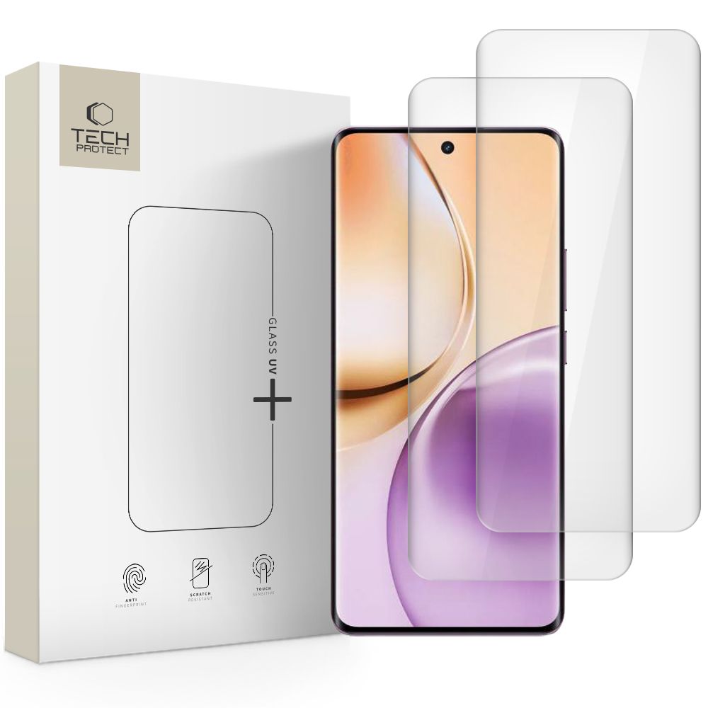 TECH-PROTECT GLASS UV 2-PACK Védőüveg a Realme 14 Pro 5G CLEAR akciós termékkép 1
