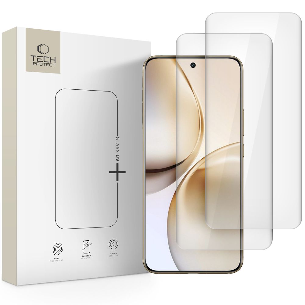 TECH-PROTECT GLASS UV 2-CSOMAG Védőüveg Realme 14 Pro+ 5G TISZTA akciós termékkép 1