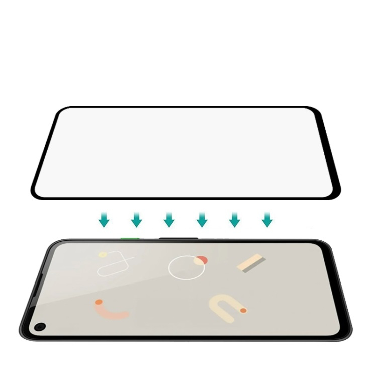 3D edzett üveg Google Pixel 4a fekete termék 2. képe
