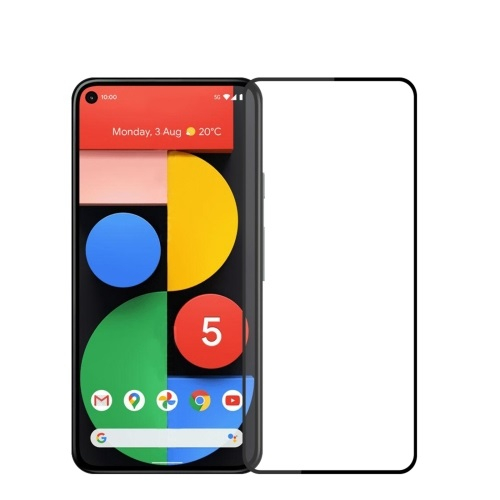 3D edzett üveg Google Pixel 5 fekete akciós termékkép 1