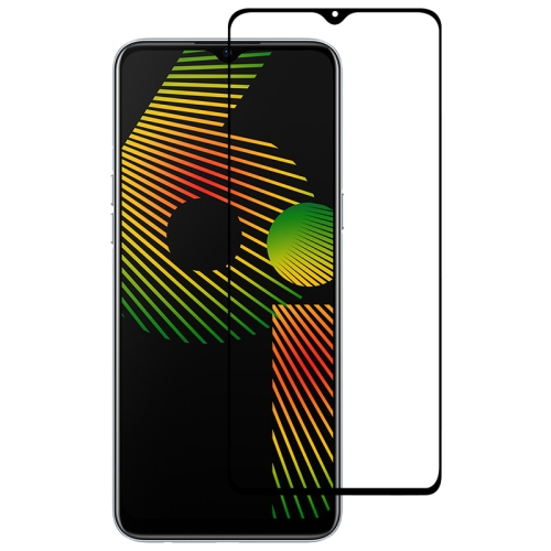 3D Edzett üveg Realme 6i fekete akciós termékkép 1