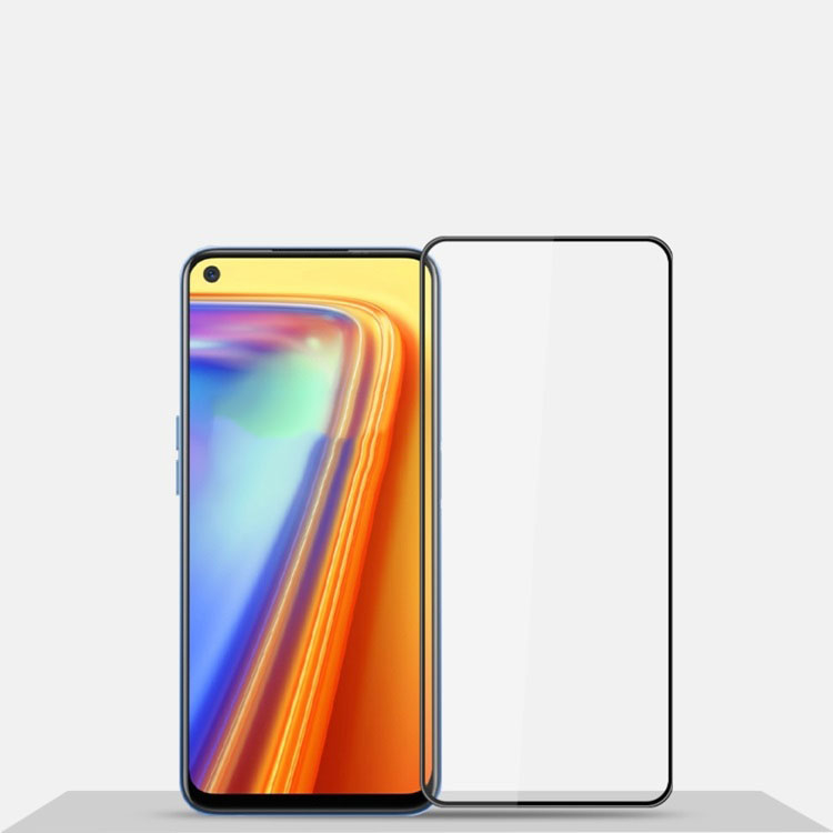 3D Edzett üveg Realme 7 fekete termék 2. képe