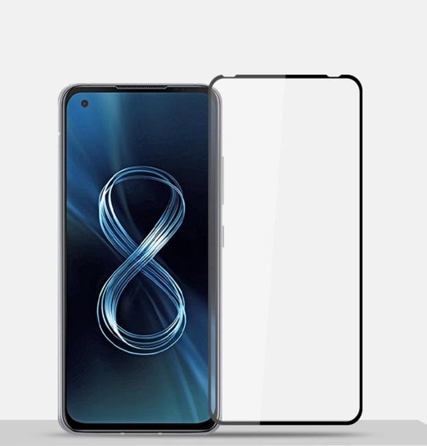 3D Edzett üveg Asus Zenfone 8 Mini fekete akciós termékkép 1